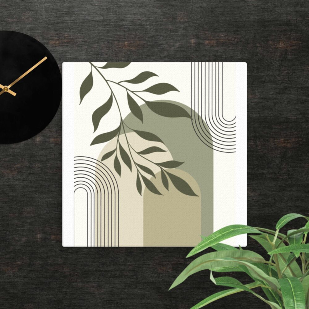 Bohemian green dream canvas