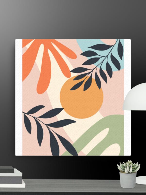 Bohemian Orange sun canvas - 12×12