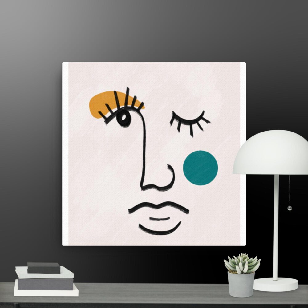 Contemporary face canvas