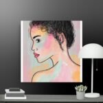 Contemporary woman canvas