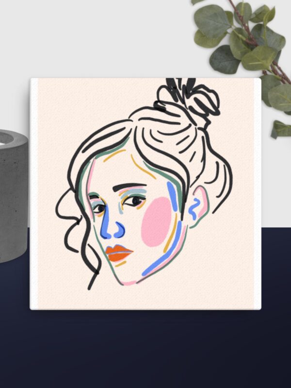 Contemporary female canvas - 12×12
