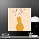 Contemporary vase canvas