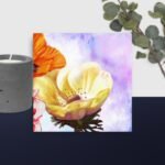 Bright flowers canvas