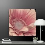 Pink flower canvas