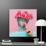 Funny sculpture canvas