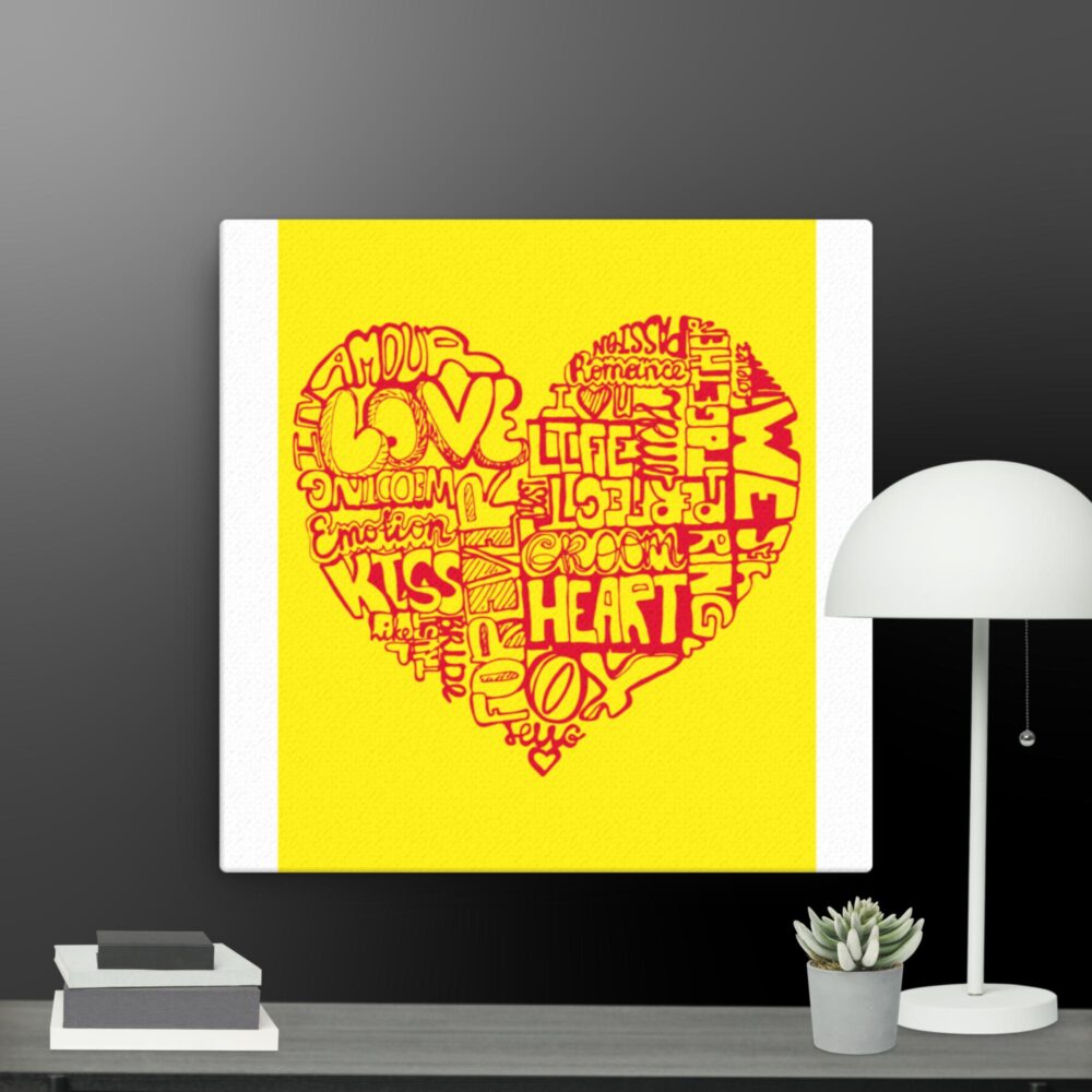 Amor love canvas
