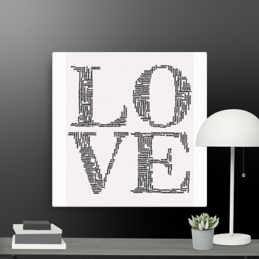 Love thin canvas