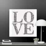 Love thin canvas