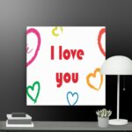I love you  canvas