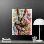 Peace Out Pop Art Canvas