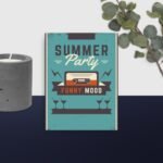 Retro Summer Party canvas