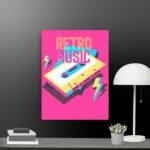 Retro Music canvas