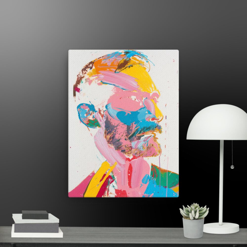 The Colourful man canvas