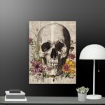 Vintage Skeleteon canvas