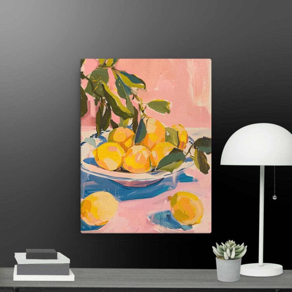 Lemons in a bowl canvas