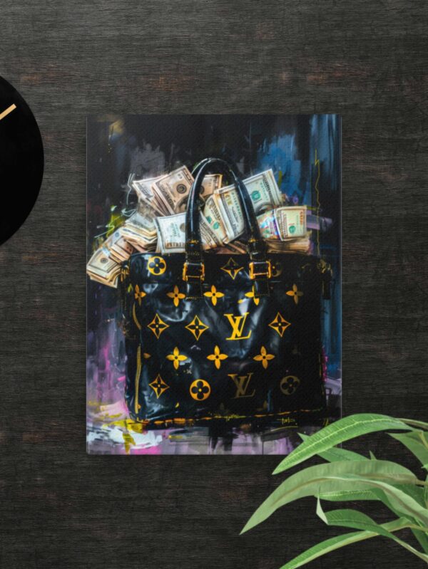 Stacks of cash canvas - 12×16