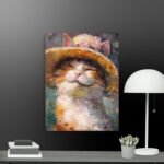 Smilling cat Thin canvas