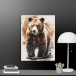 The grizzly bear Thin canvas