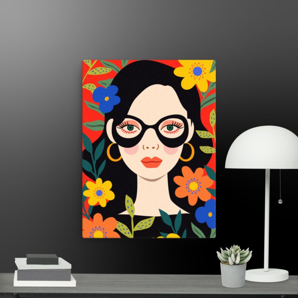 Woman in the Garden canvas