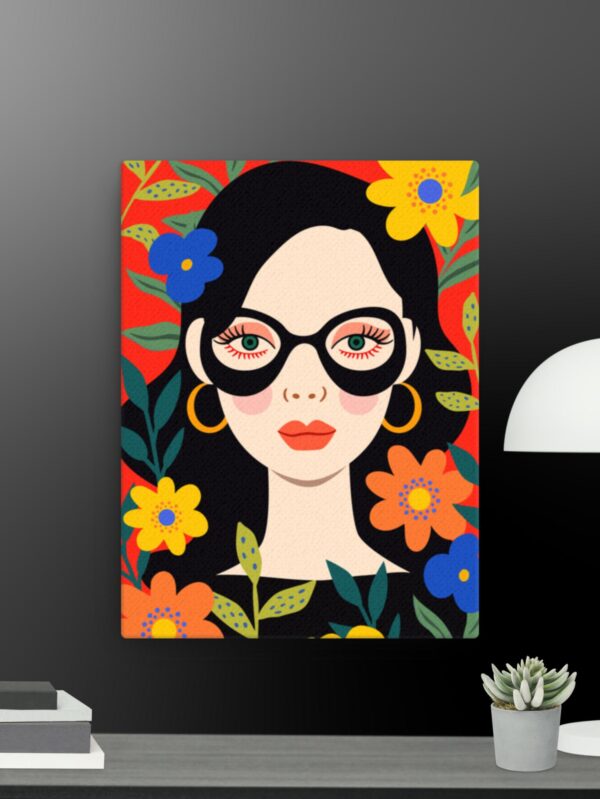 Woman in the Garden canvas - 12×16