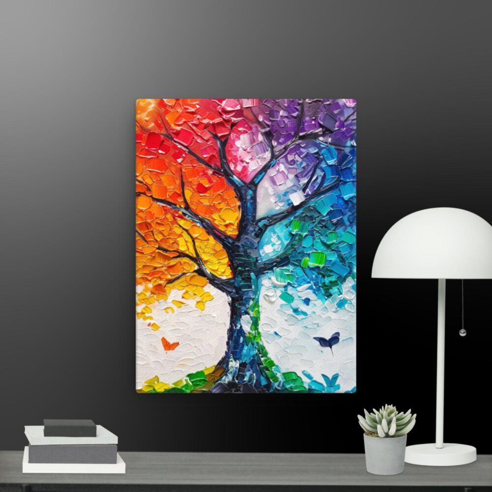 The Colourful tree canvas
