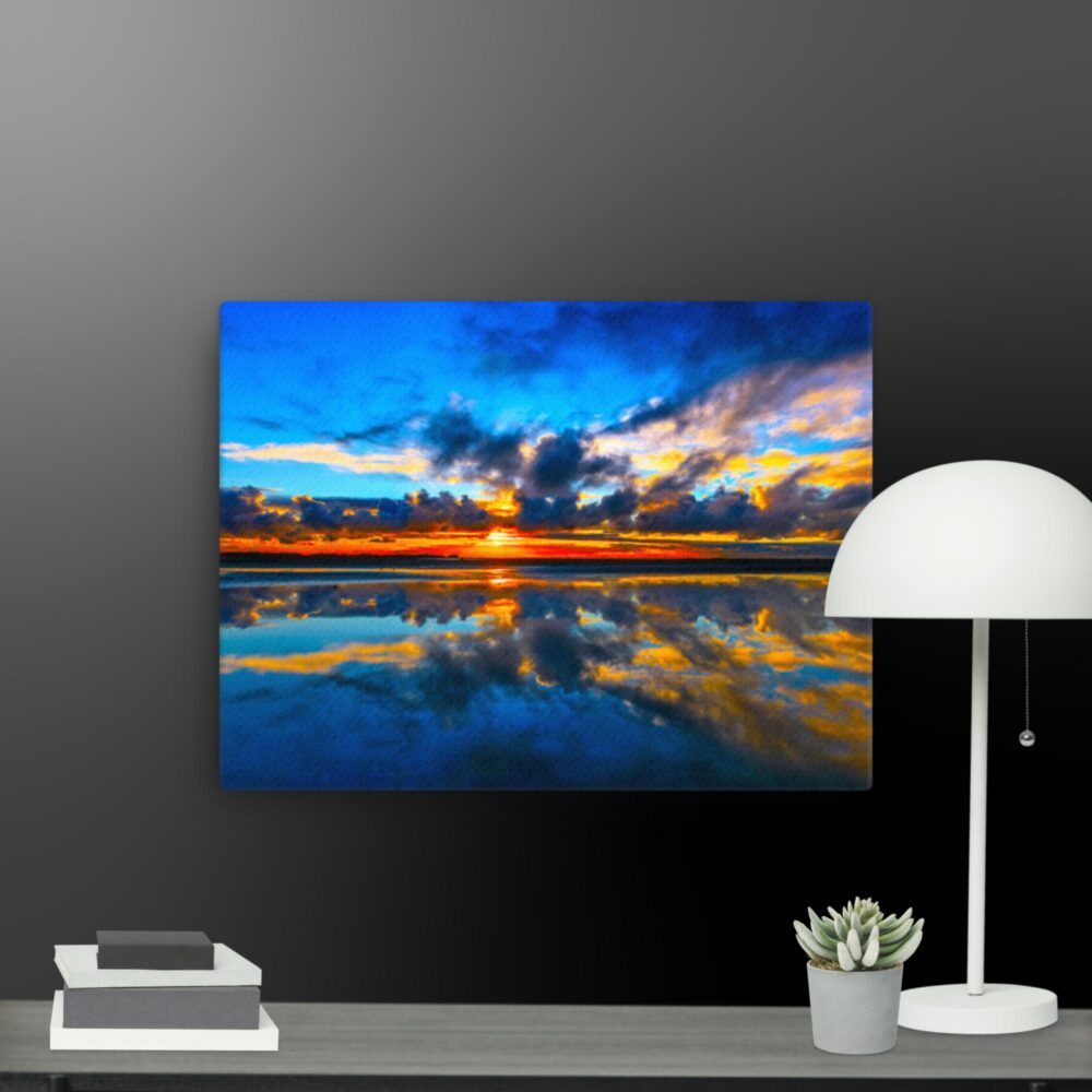 The golden sky canvas - Image 2