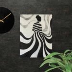 The Black and White Lady canvas