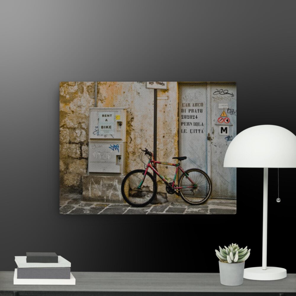 Italy Collection Bike Scene canvas - Image 2