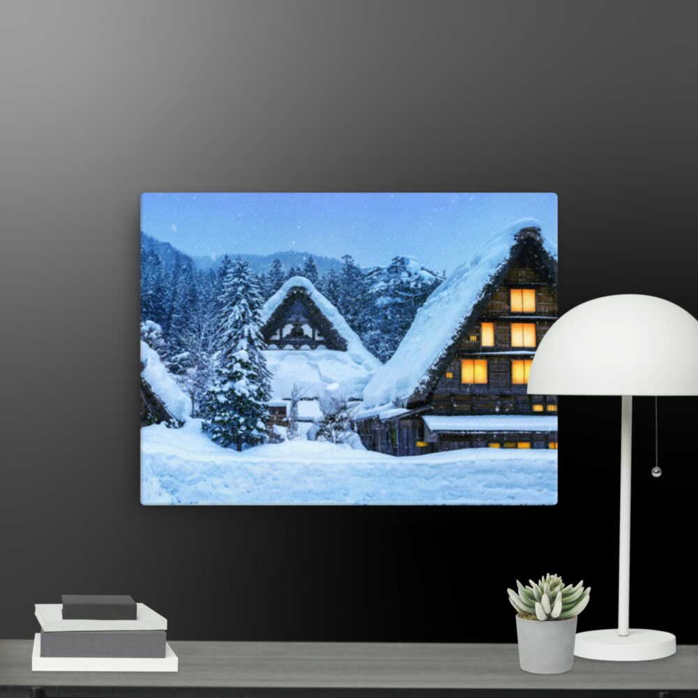 Snow Scene canvas - Image 2