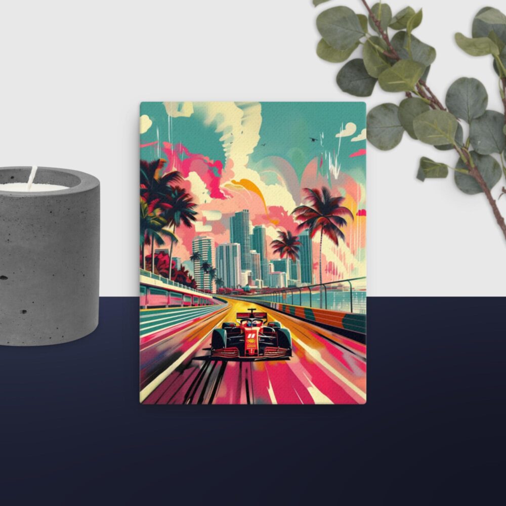 Colourful Racing Car canvas
