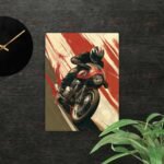 Motorcyclist  canvas