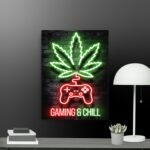 Gaming and chill canvas