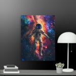 Colourful Astronaut canvas