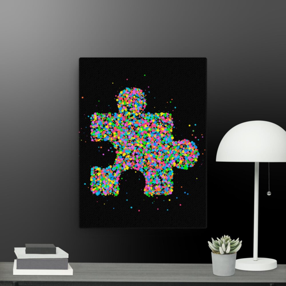 Jigsaw piece canvas