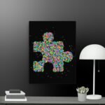 Jigsaw piece canvas