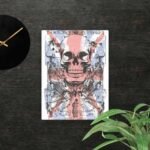 Vintage skull canvas