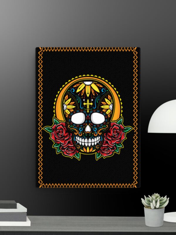 Religious skull canvas - 12×16