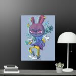 Cool bunny canvas