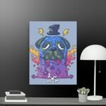 Pug Magician canvas