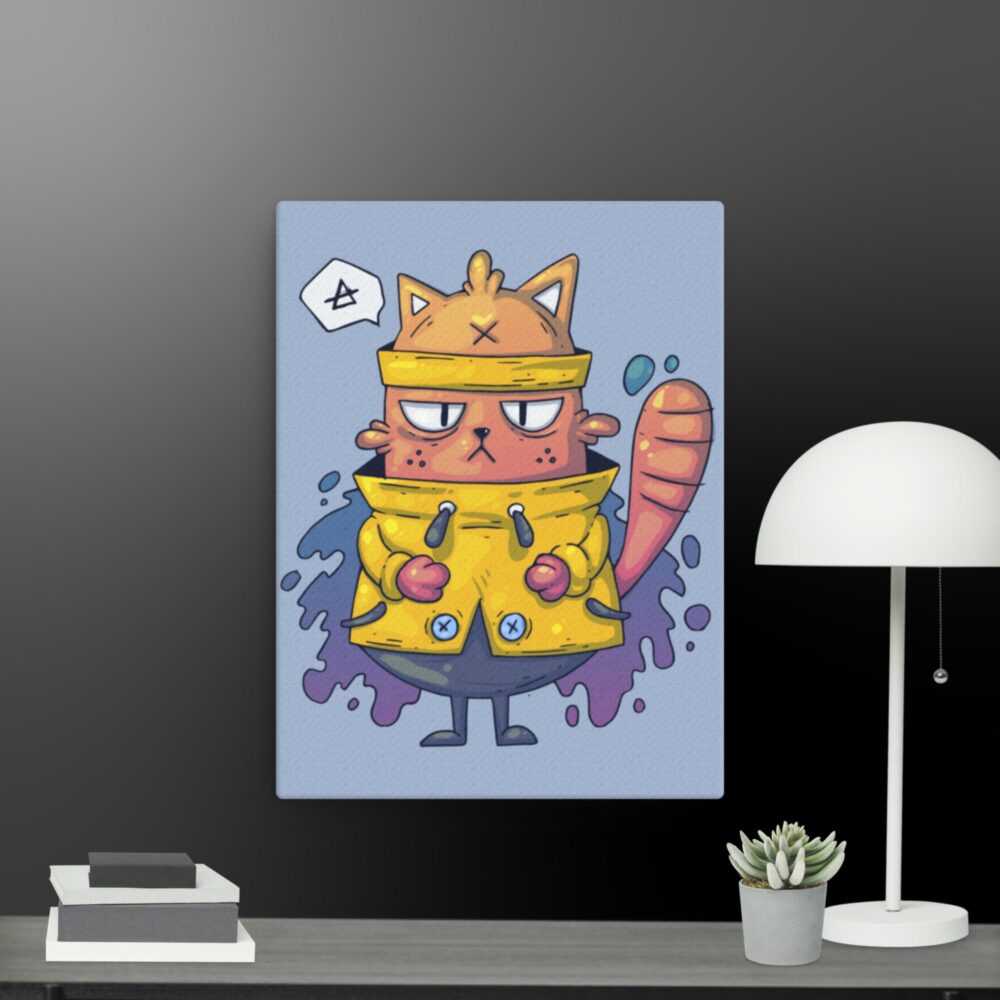 Mad cat canvas