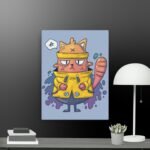 Mad cat canvas
