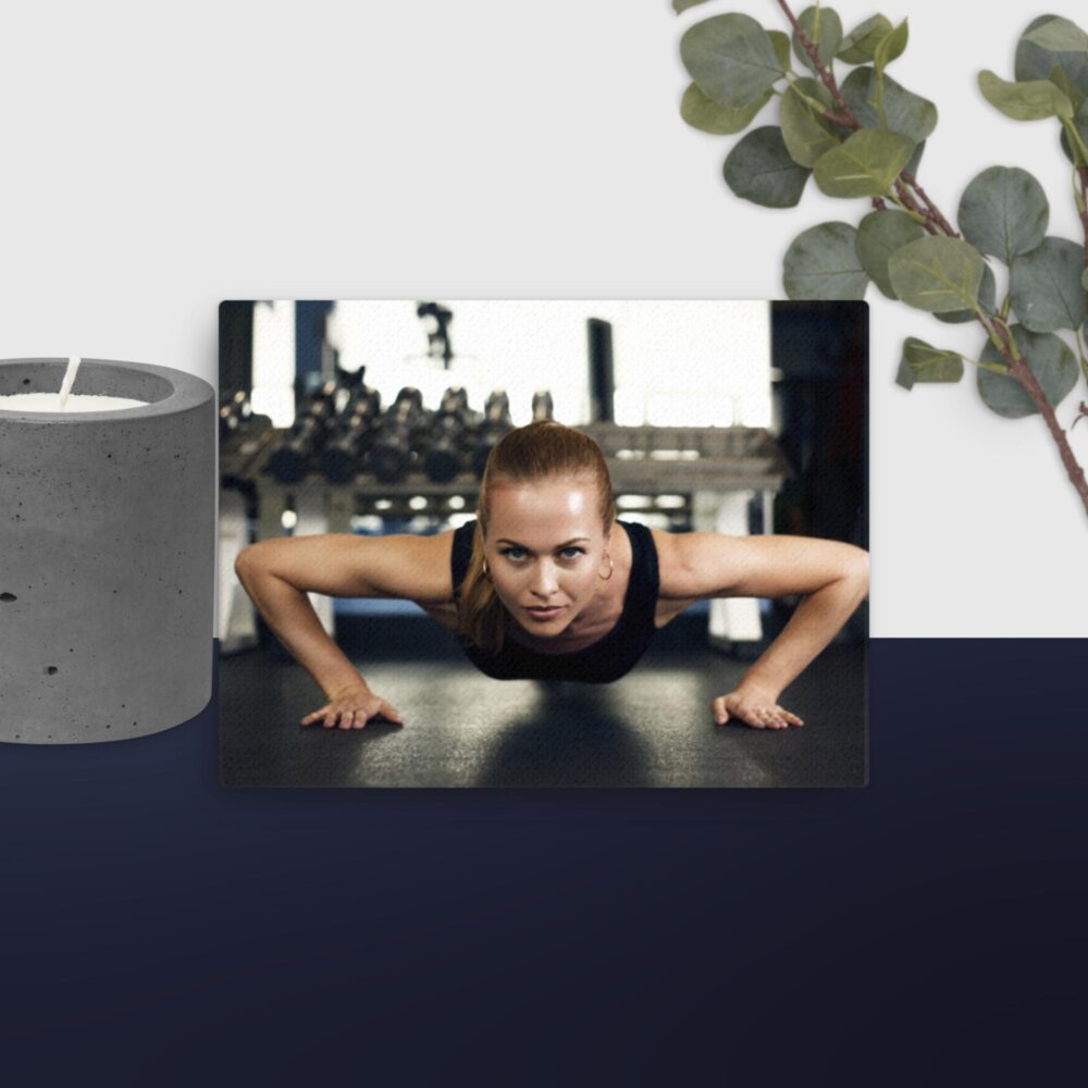 Girl in gym canvas - Image 2
