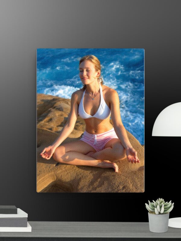Yoga by the sea canvas - 12×16