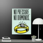 No pressure no diamonds canvas