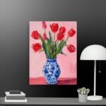 Vase of Tulips Canvas