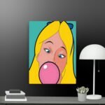 Funny Alice in wonderland canvas