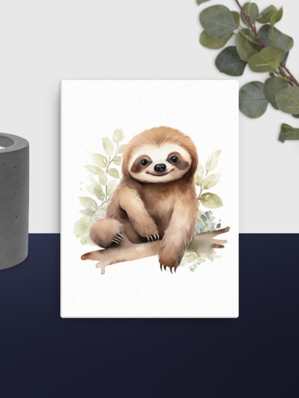 Sloth canvas - 12×16