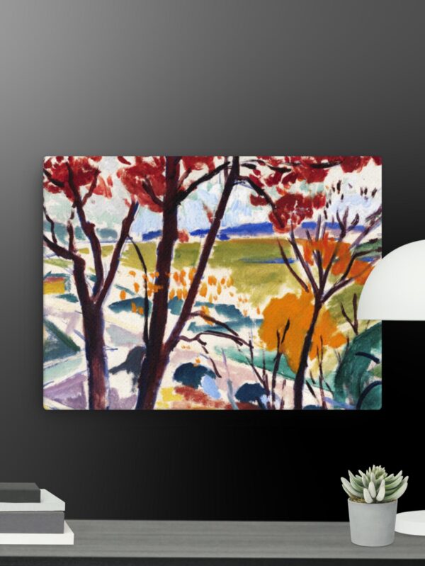 Bright Flower Scene canvas - 12×16