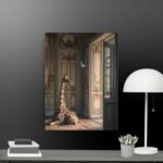 Giraffe Scene canvas