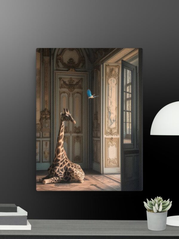 Giraffe Scene canvas - 12×16